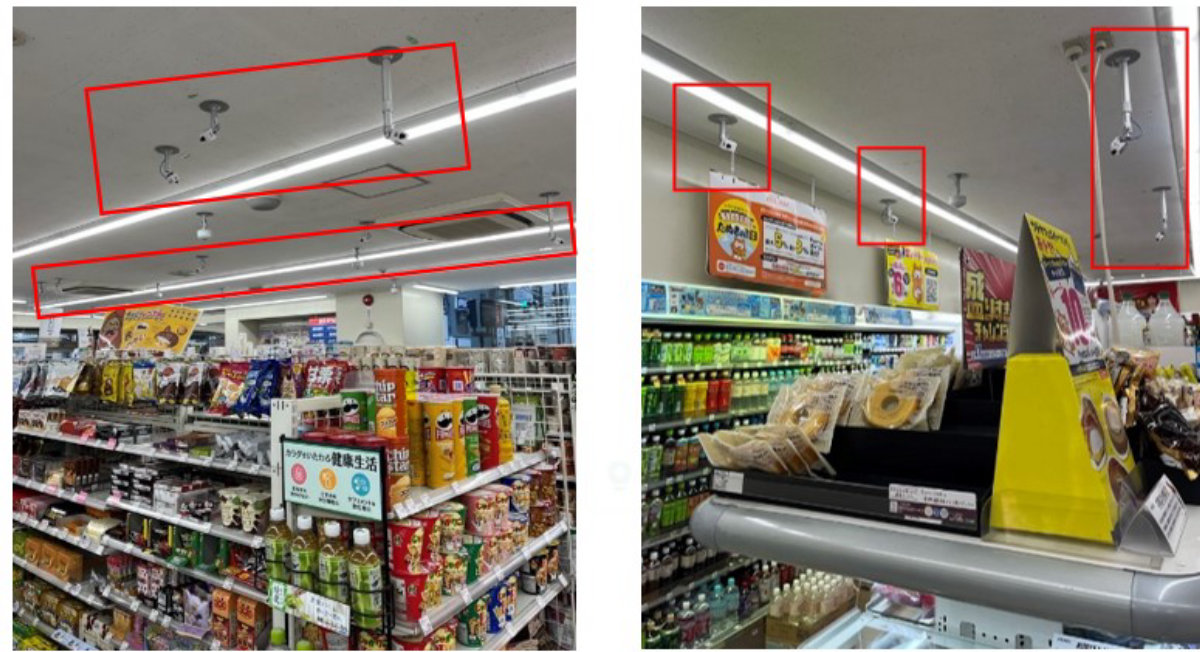 Edge devices equipped with Sony's IMX500 were installed in Lawson stores.